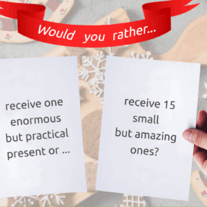 Gingerbread Calendar – Christmas Would You Rather Activity