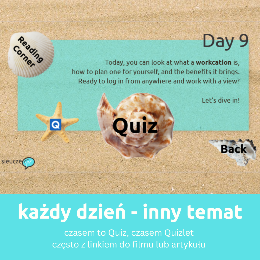 Summer Calendar - wakacyjny kurs angielskiego (self‑study, B1-B2+) - obrazek 3